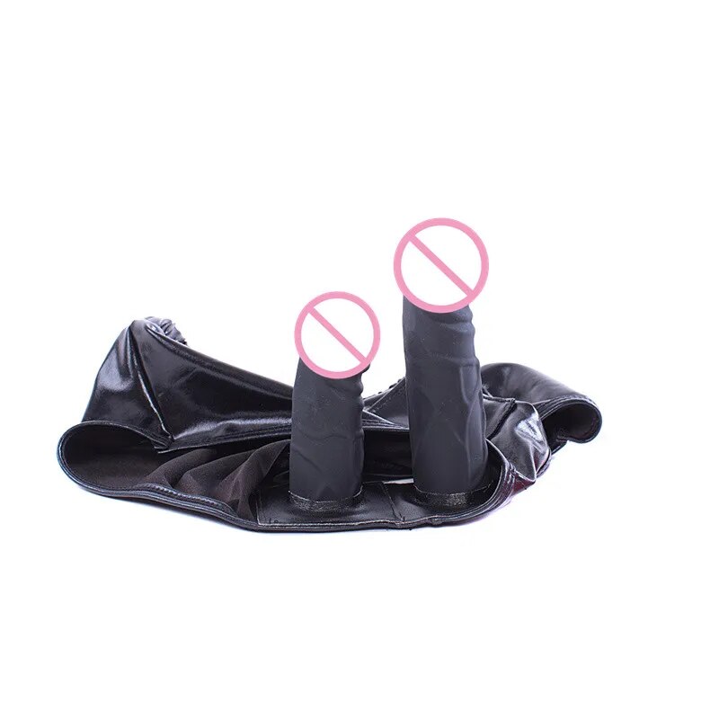 Bỏ sỉ Dương vật giả gắn quần lót da PU sextoy đồ chơi cho les chính hãng