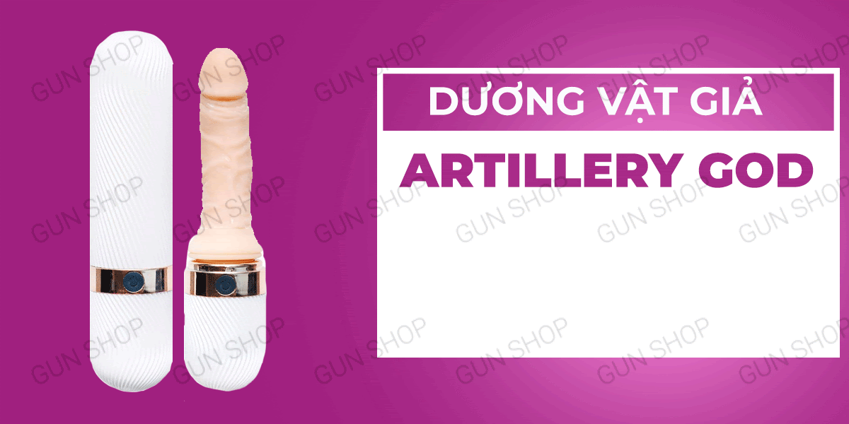Nhập sỉ Dương vật giả rung thụt nhiều chế độ phát nhiệt sạc điện - Artillery God hàng xách tay