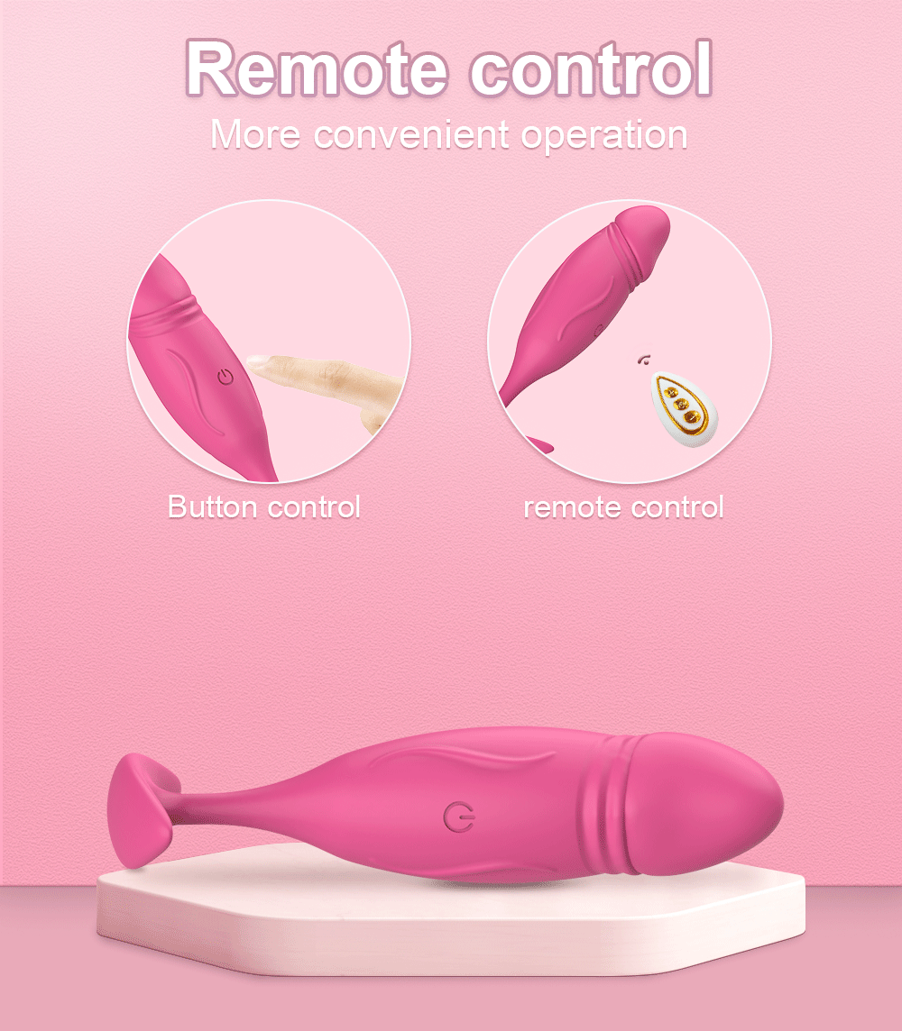 Kho sỉ Trứng rung tình yêu hình dương vật giả massage âm đạo hậu môn có remote nhập khẩu