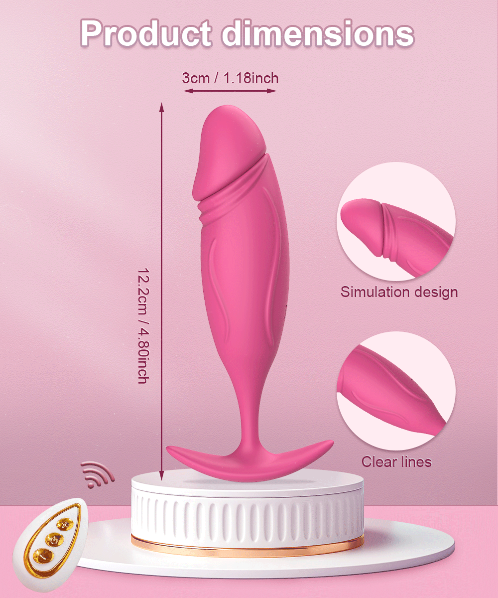 Kho sỉ Trứng rung tình yêu hình dương vật giả massage âm đạo hậu môn có remote nhập khẩu