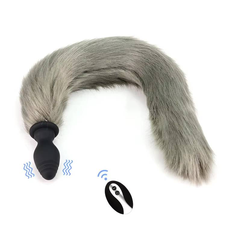 Đuôi cáo silicon cosplay có rung điều khiển từ xa, đa màu sắc đẹp