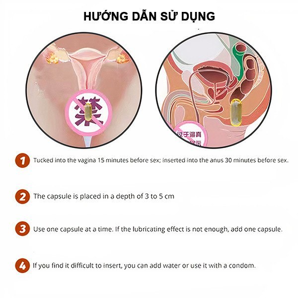 Bỏ sỉ Viên nang bôi trơn đặt hậu môn tự tan Phyair Silicone Bodyglide hàng mới về