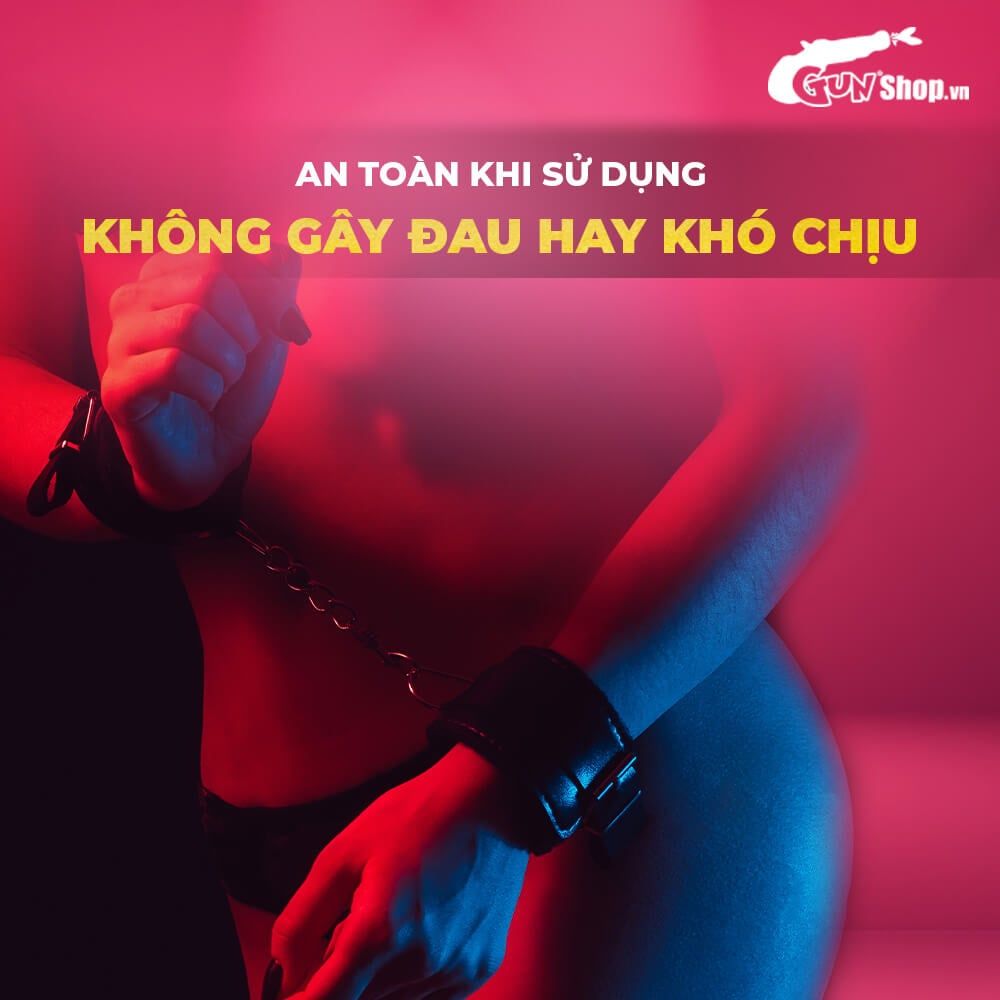 Còng tay Chisa Fierce Euphoria Deluxe ankle restraint cuffs PU cao cấp