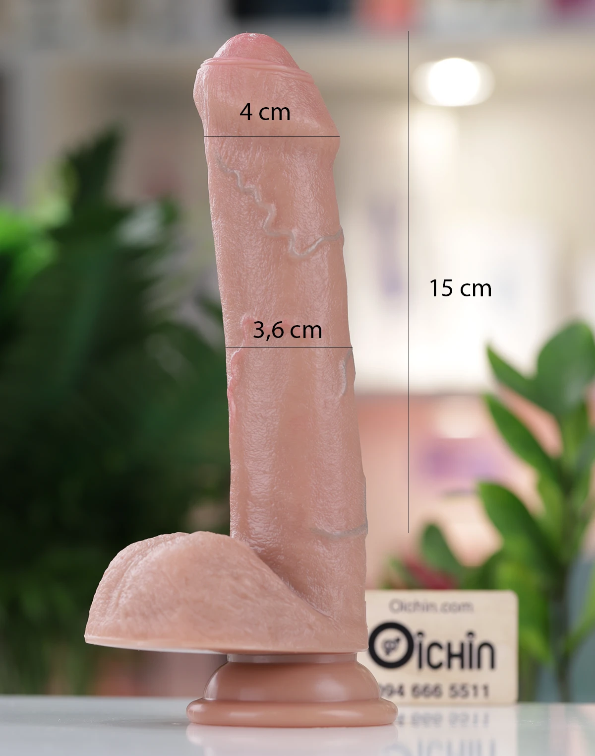 Kích thước cu giả Lovetoy 8 inch dual layered