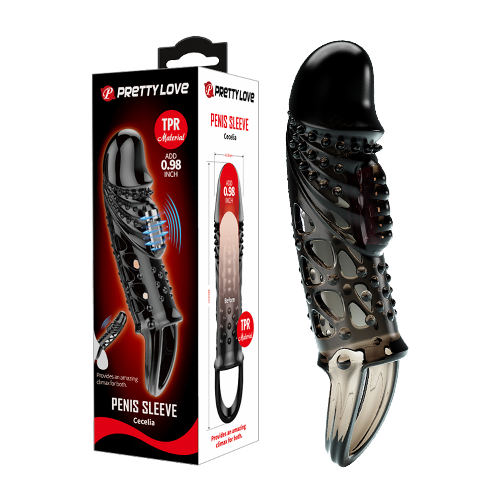 Bao cao su đôn dên rung Pretty Love Cecelia tăng kích thước