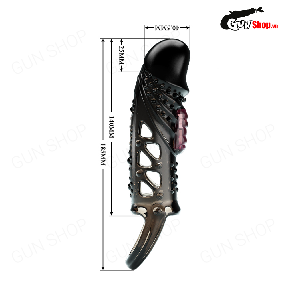 Bao cao su đôn dên rung Pretty Love Cecelia tăng kích thước