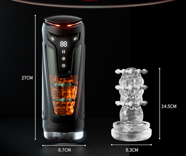 Máy bút mút dương vật tự động rung thụt bi sục như thật