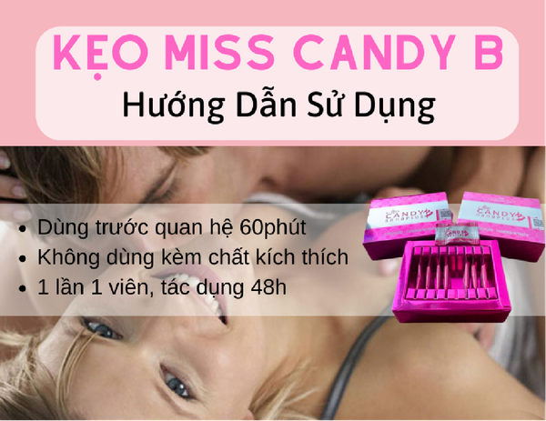 Review Kẹo sâm tăng cường sinh lý nữ Miss Candy B kích thích ham muốn tình dục mới nhất