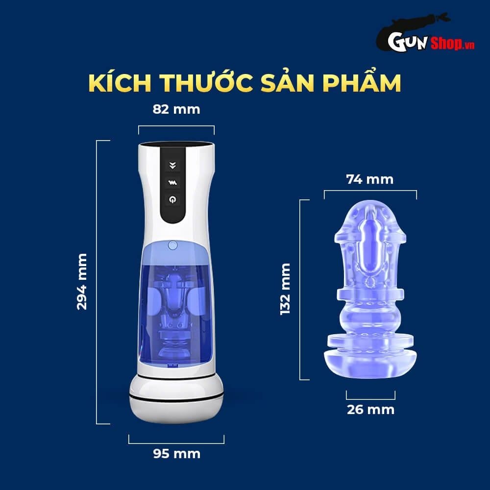 Âm đạo giả AierLe Space Warrior 2 rung thụt co bóp làm ấm