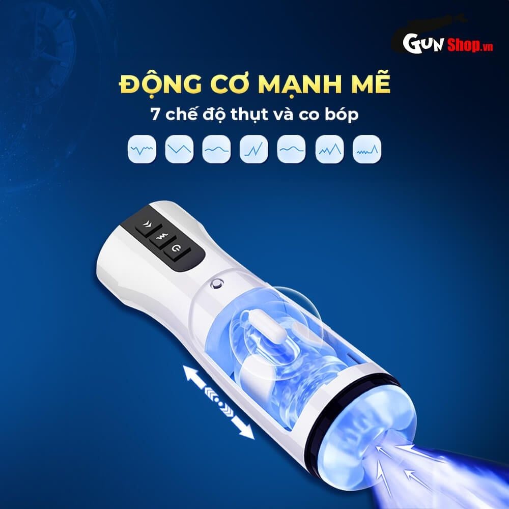 Âm đạo giả AierLe Space Warrior 2 rung thụt co bóp làm ấm
