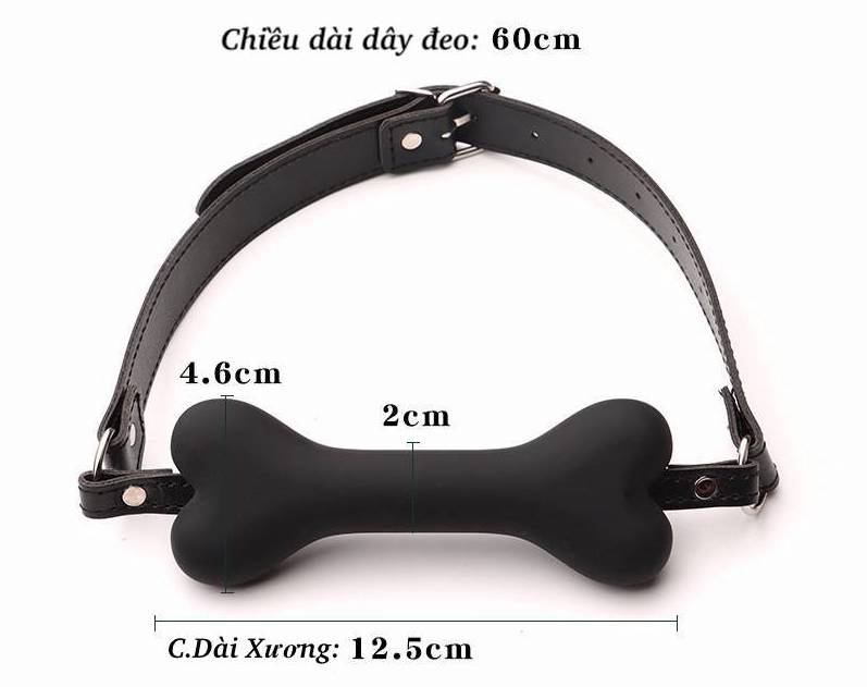 Thông tin Dụng cụ bịt miệng hình khúc xương đồ chơi gab ngậm khoá hàm nô lệ BDSM giá rẻ