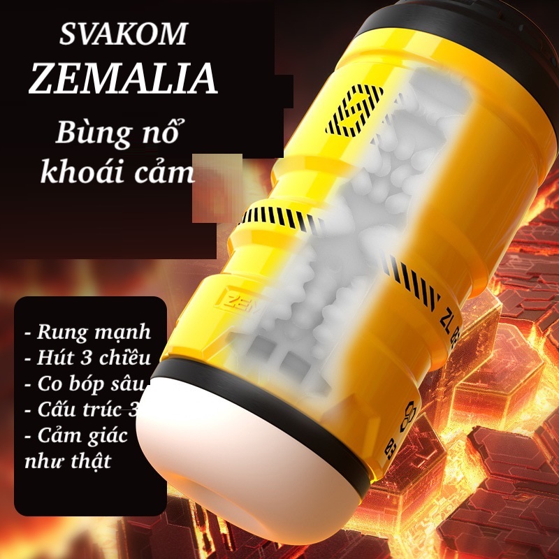 Địa chỉ bán Cốc thủ dâm 3D Svakom Zemalia tự động rung hút co bóp toả nhiệt chính hãng Địa chỉ bán Cốc thủ dâm 3D Svakom Zemalia tự động rung hút co bóp toả nhiệt chính hãng