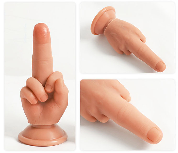 Dương vật giả ngón giữa Rotten Hand silicon mềm mại