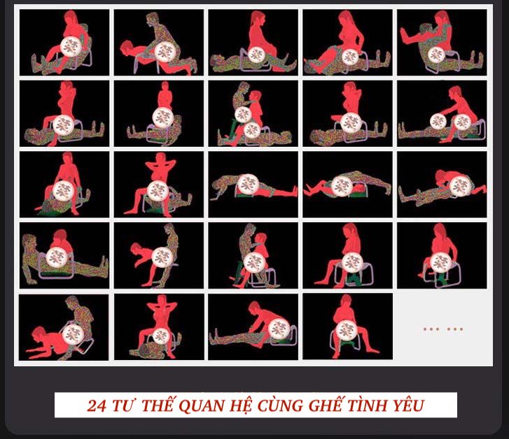 Thông tin Ghế ngồi tình dục Detachable sex chair Roomfun FanGu hỗ trợ 24 tư thế quan hệ mới nhất