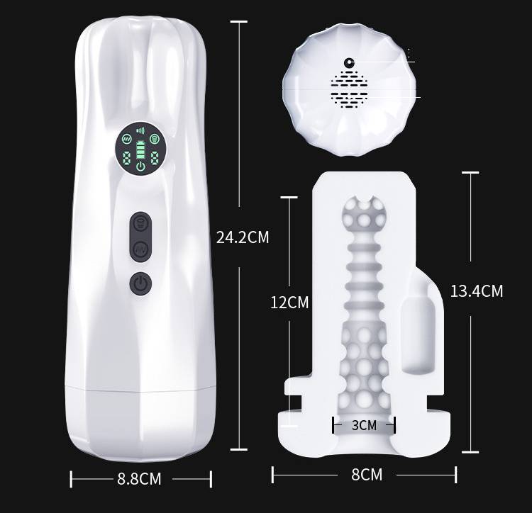 Cốc thủ dâm Mizzzee GT50 nhỏ gọn rung hút cho nam tự sướng chất liệu an toàn