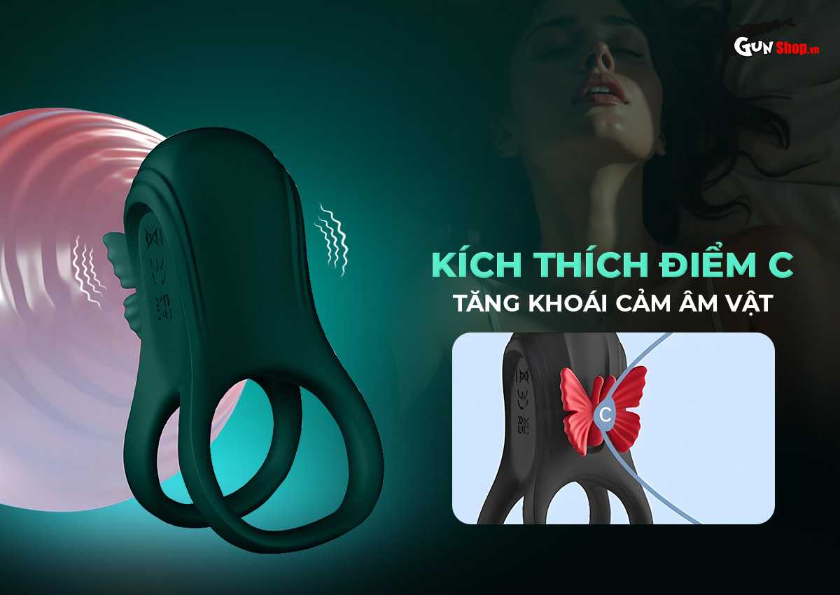 Vòng rung đôi Butterfly Ring tăng khoái cảm cho các cặp đôi