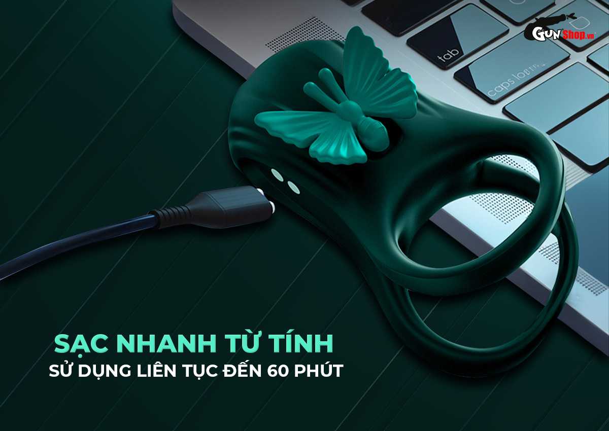 Vòng rung đôi Butterfly Ring tăng khoái cảm cho các cặp đôi