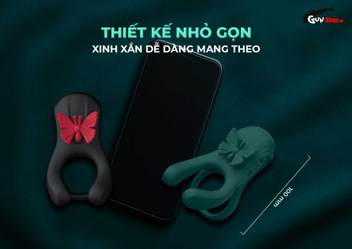 Vòng rung đôi Butterfly Ring thế hệ 2 cánh bướm tăng khoái cảm kéo dài cuộc yêu Vòng rung đôi Butterfly Ring thế hệ 2 cánh bướm tăng khoái cảm kéo dài cuộc yêu