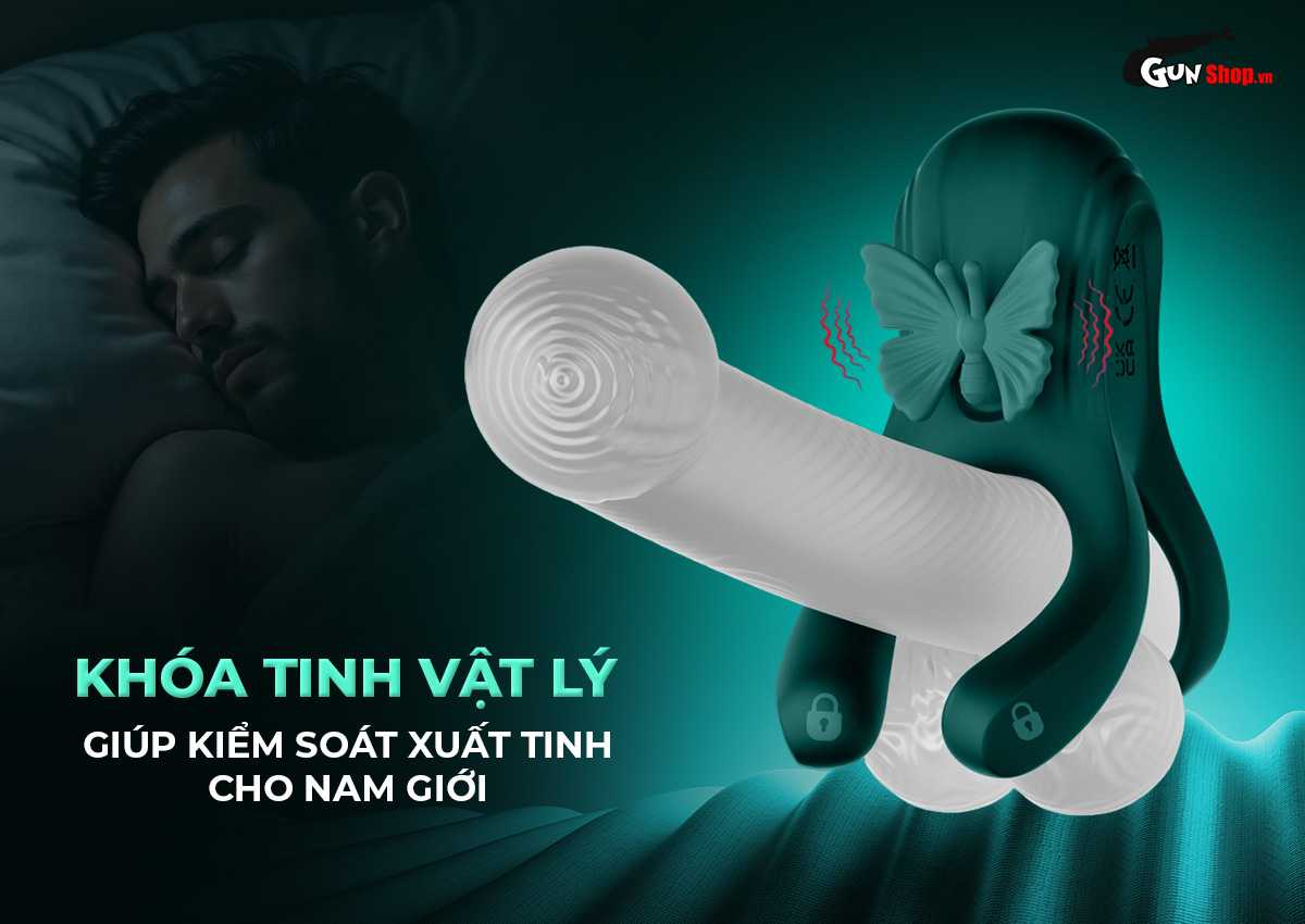 Vòng rung đôi Butterfly Ring thế hệ 2 cánh bướm tăng khoái cảm kéo dài cuộc yêu Vòng rung đôi Butterfly Ring thế hệ 2 cánh bướm tăng khoái cảm kéo dài cuộc yêu