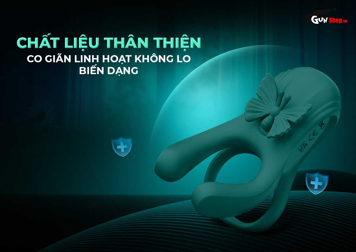 Vòng rung đôi Butterfly Ring thế hệ 2 cánh bướm tăng khoái cảm kéo dài cuộc yêu Vòng rung đôi Butterfly Ring thế hệ 2 cánh bướm tăng khoái cảm kéo dài cuộc yêu
