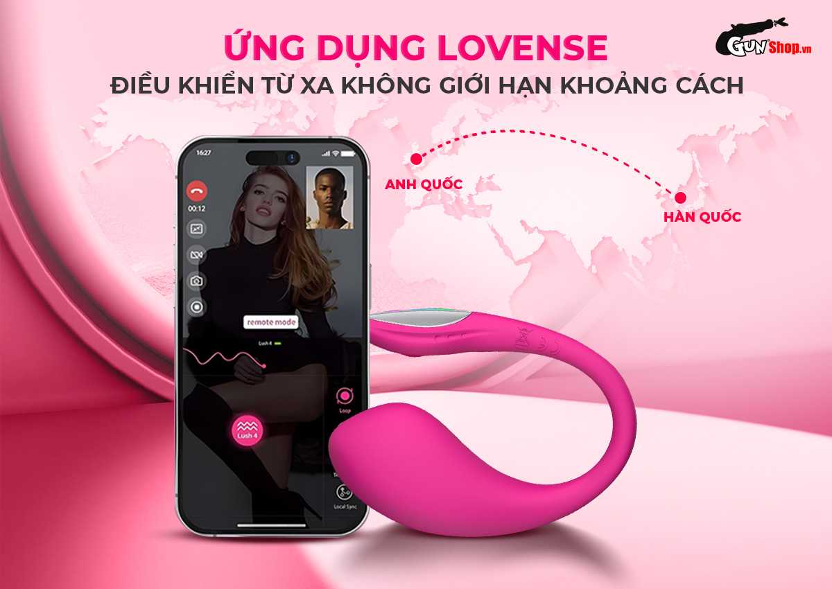 Phân phối Trứng rung cao cấp Lovense Lush Mini không dây điều khiển từ xa qua app bluetooth cao cấp