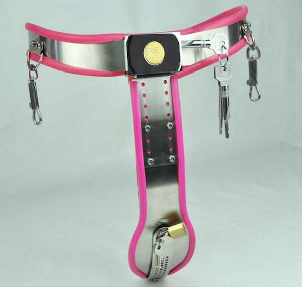 Quần lót khóa trinh tiết nữ BDSM thép không gỉ độc đáo Quần lót khóa trinh tiết nữ BDSM thép không gỉ độc đáo