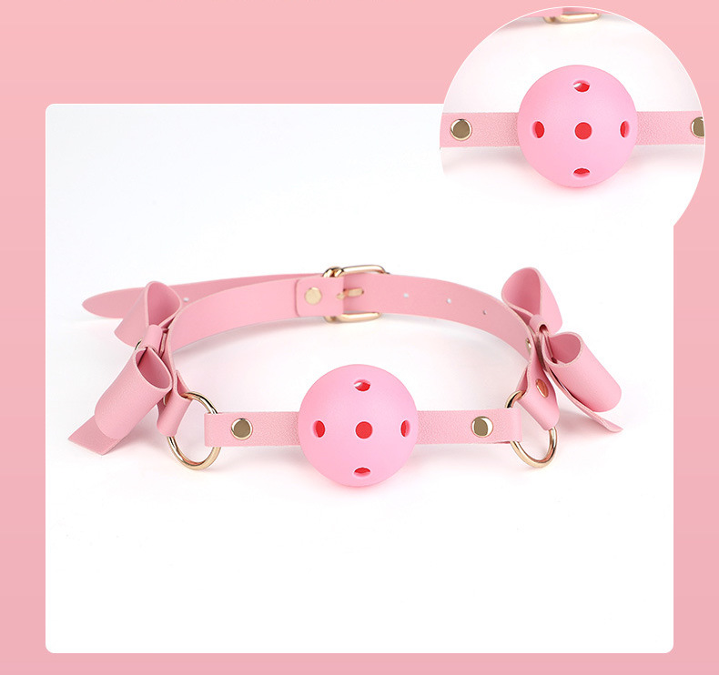 Bộ dụng cụ bạo dâm 5 món đính nơ dễ thương kích thích khoái cảm BDSM mới