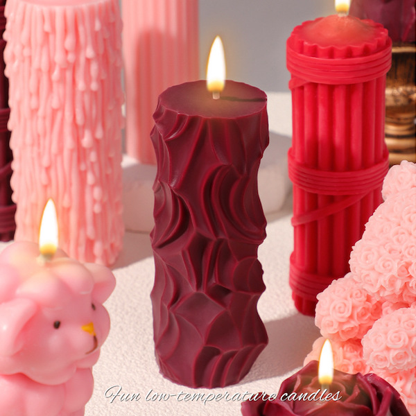 Nến tình dục nhiệt độ thấp chơi bạo dâm hiệu ứng gợn sóng