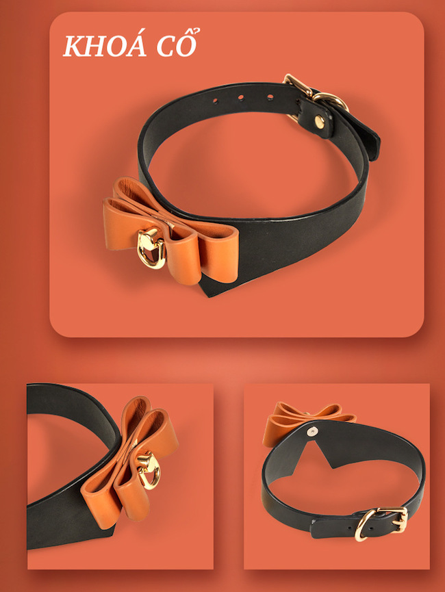 Bộ đồ chơi bạo dâm da Runyu mềm dễ uốn, khóa kim loại chống gỉ