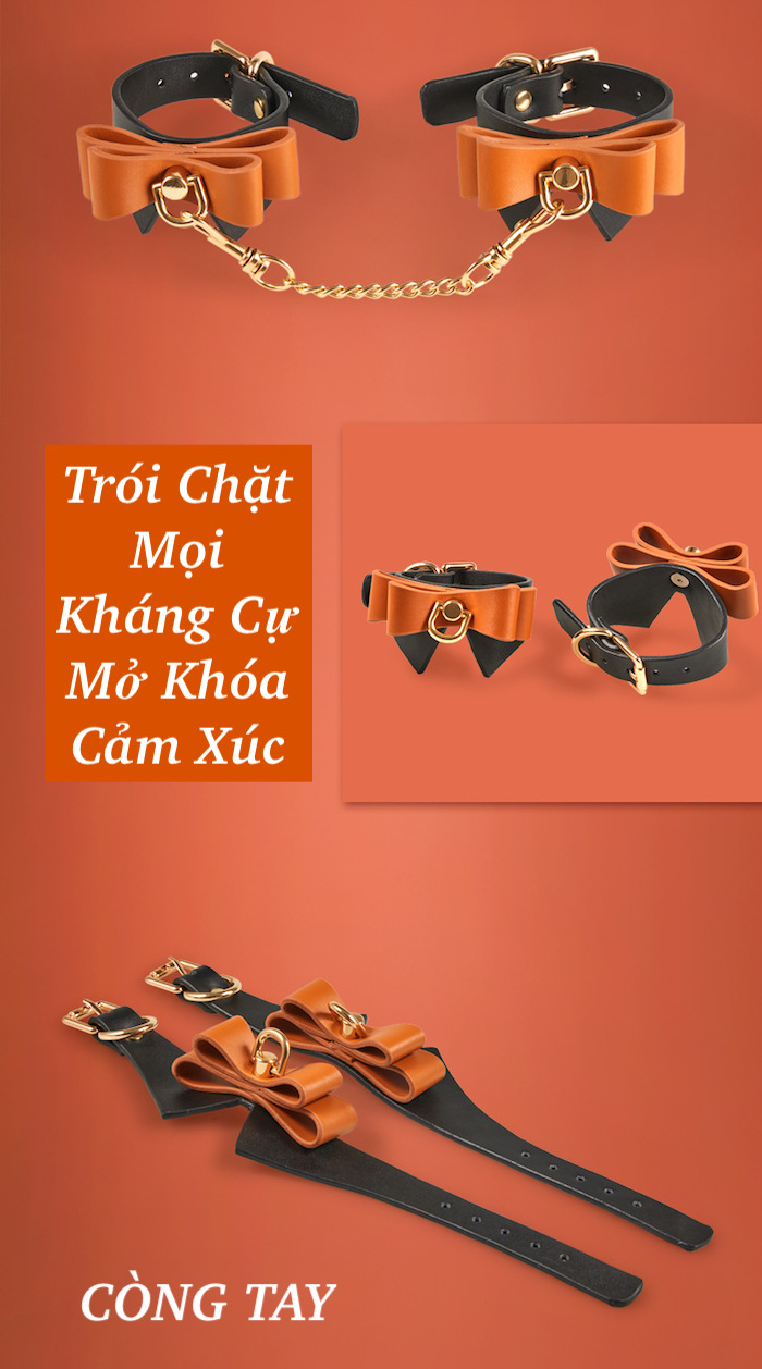 Bộ đồ chơi bạo dâm da Runyu mềm dễ uốn, khóa kim loại chống gỉ