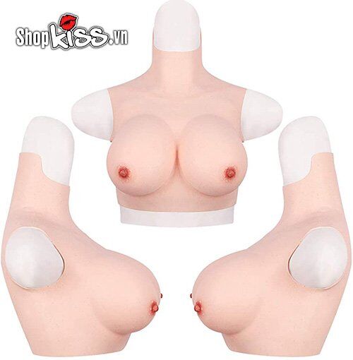 Mua Ngực giả silicone full cổ như thật hỗ trợ tăng vòng 1 cao cấp