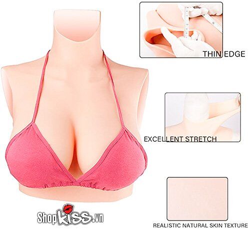 Mua Ngực giả silicone full cổ như thật hỗ trợ tăng vòng 1 cao cấp