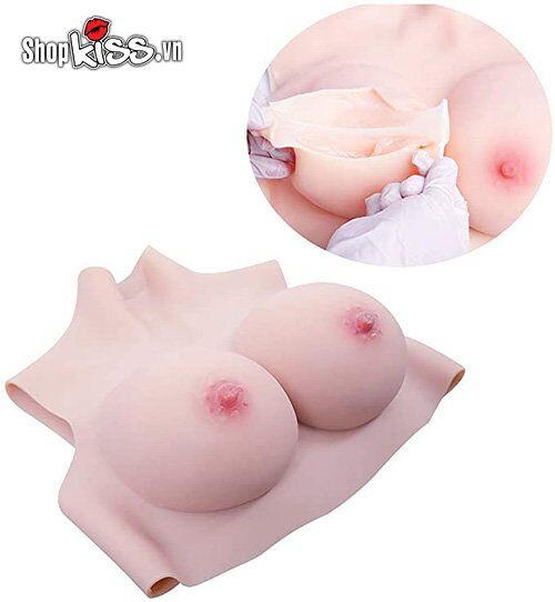 Mua Ngực giả silicone full cổ như thật hỗ trợ tăng vòng 1 cao cấp