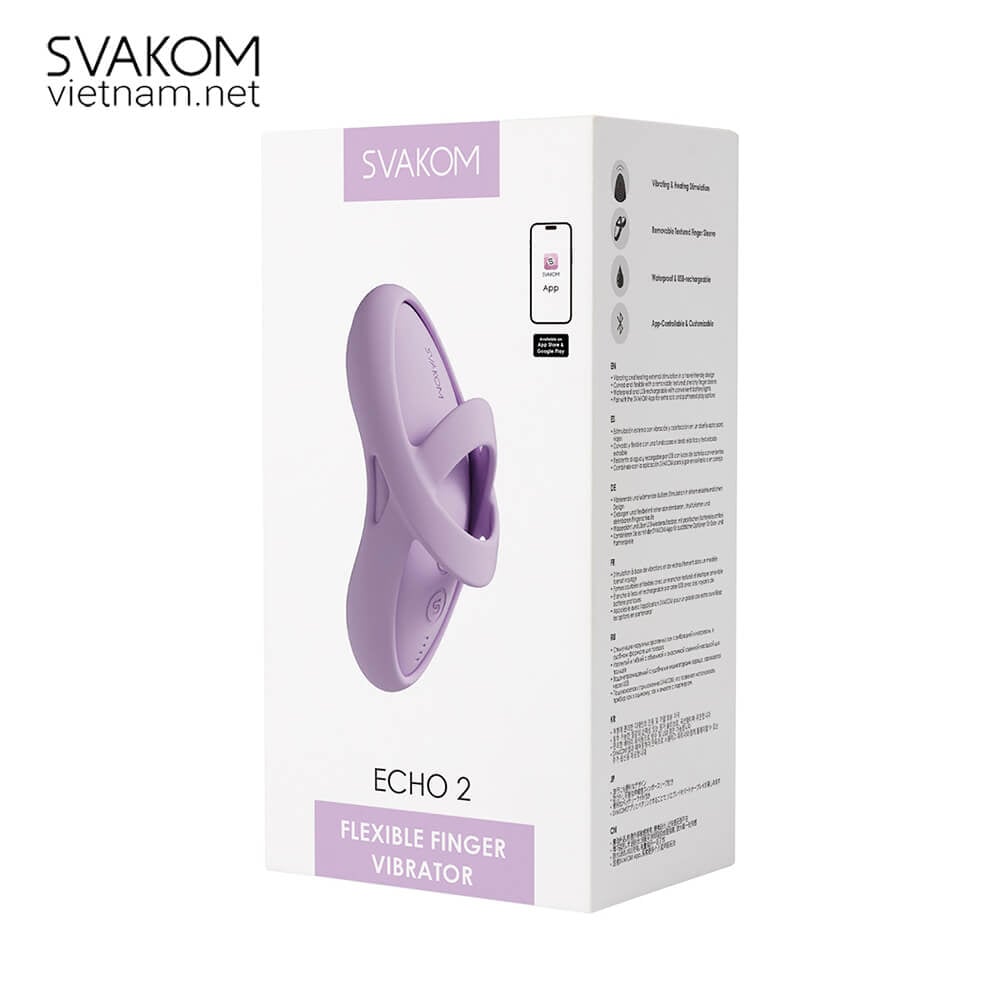 Review Máy rung âm vật đeo ngón SVAKOM Echo 2 điều khiển qua App mới nhất Review Máy rung âm vật đeo ngón SVAKOM Echo 2 điều khiển qua App mới nhất