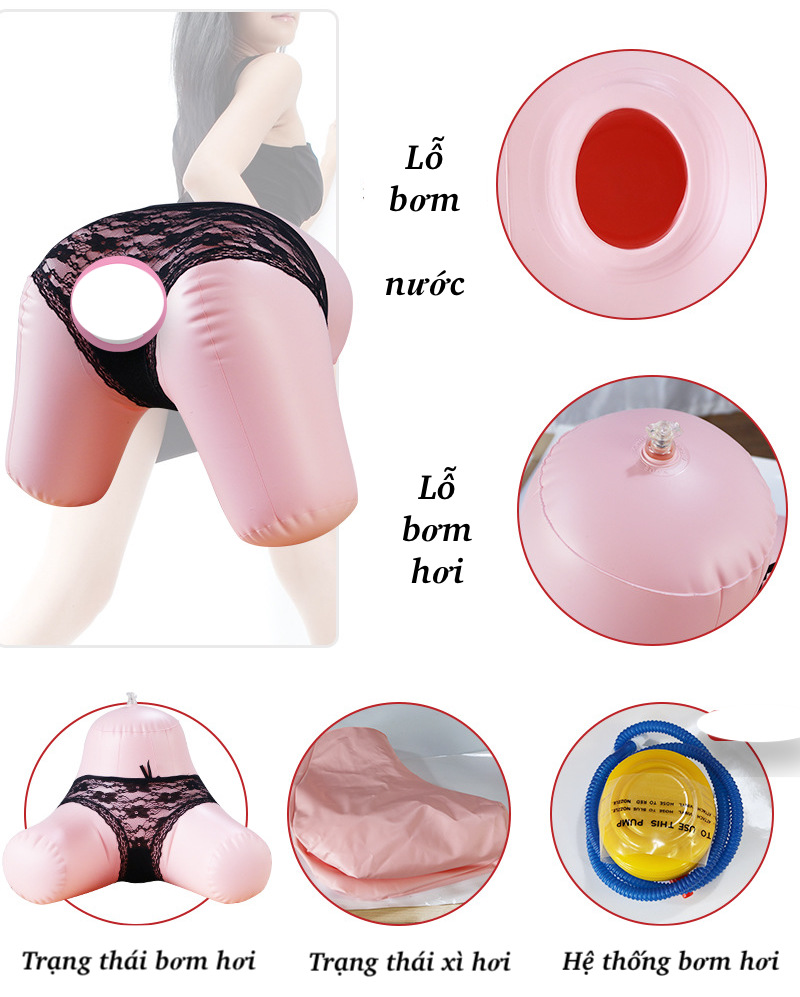 Kho sỉ Mông giả bơm hơi bơm nước cực phê cao cấp Kho sỉ Mông giả bơm hơi bơm nước cực phê cao cấp