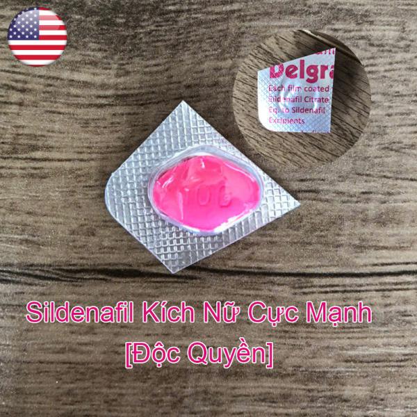 Độc quyền thuốc kích dục Nữ Sildenafil 100mg 1 viên hồng duy nhất xách tay