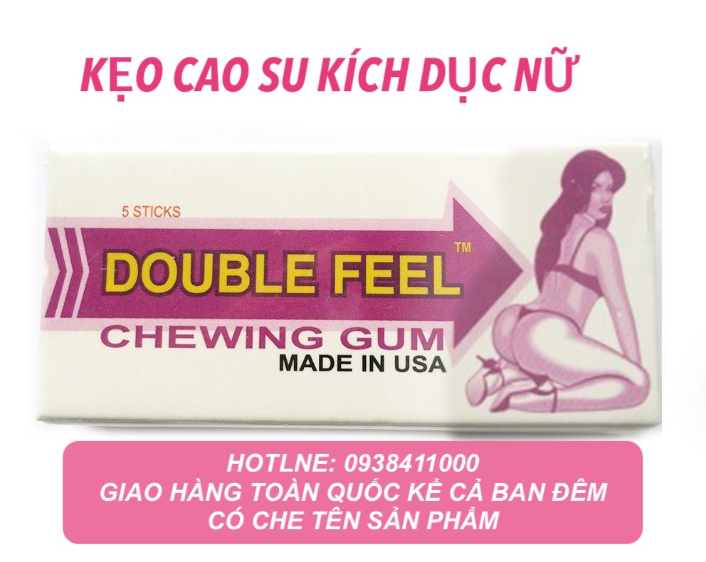  Phân phối Singum Double Feel Chewing Gum kẹo cao su kích dục nữ chính hãng Mỹ giá tốt