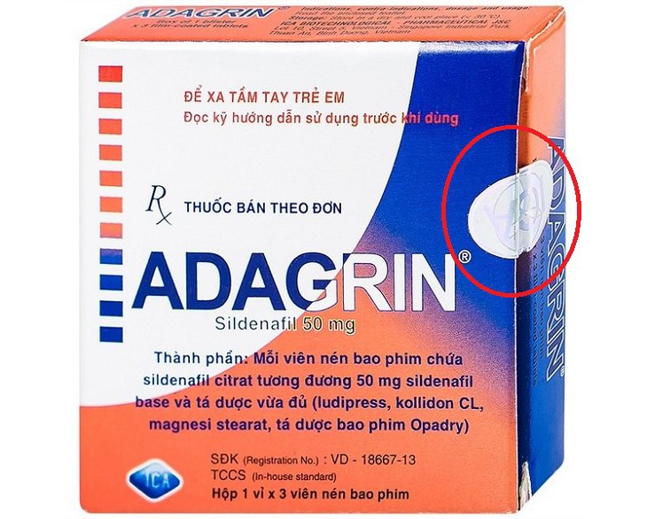 Cung cấp Viên uống Adagrin 50mg chống xuất tinh sớm làm cương dương kéo dài thời gian giá rẻ