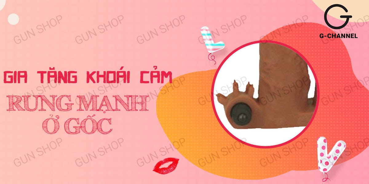 Bao cao su đôn dên tăng kích thước rung mạnh Lovetoy 2 đầu Bao cao su đôn dên tăng kích thước rung mạnh Lovetoy 2 đầu