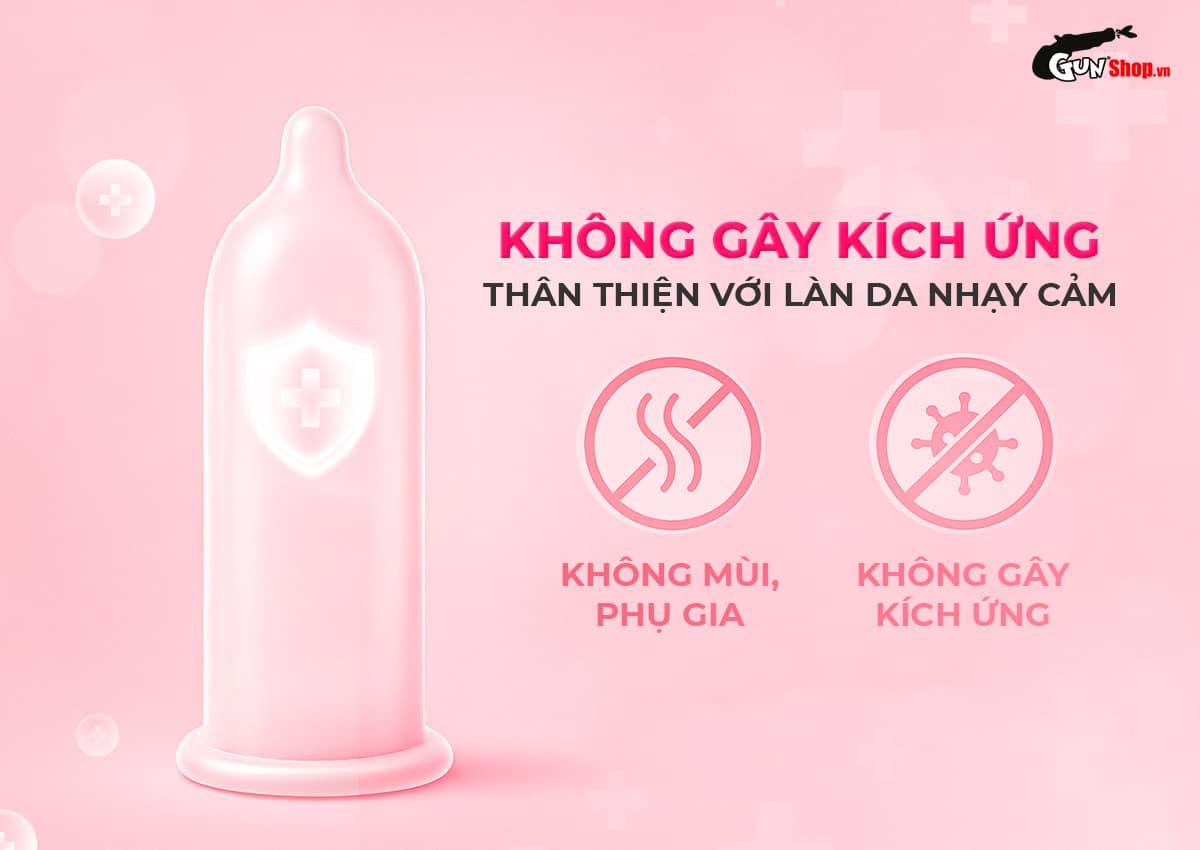 Giá sỉ Bao cao su Okamoto 0.01 PU - Siêu mỏng tàng hình, truyền nhiệt chân thật - Hộp 4 cái chính hãng