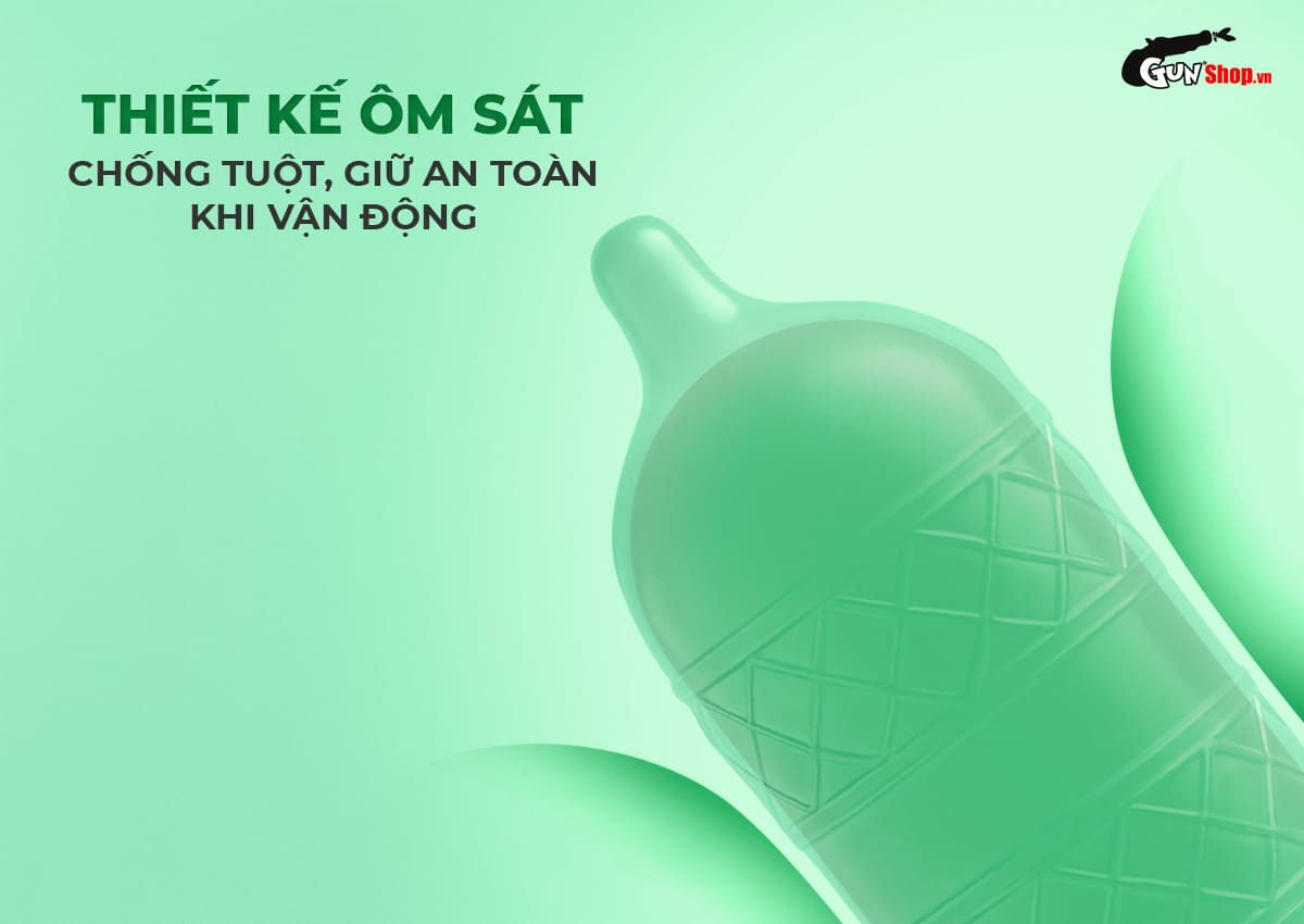 Bán Bao cao su Okamoto Harmony - Gân sọc, siêu mỏng - Hộp 10 cái tốt nhất