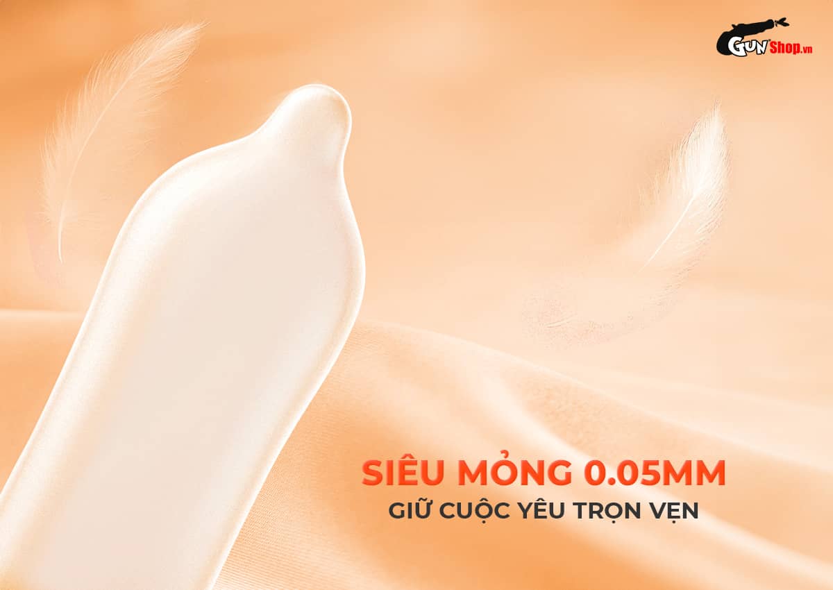 Giá sỉ Bao cao su Okamoto Skinless Skin Orange Super Lubricative - Hương cam - Hộp 10 cái giá sỉ