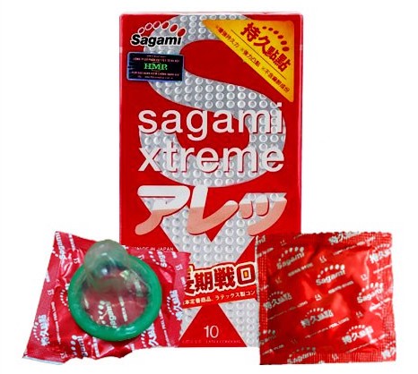  Phân phối Bao Cao Su Sagami Xtreme Feel Long gân gai - Hộp 10 cái chính hãng
