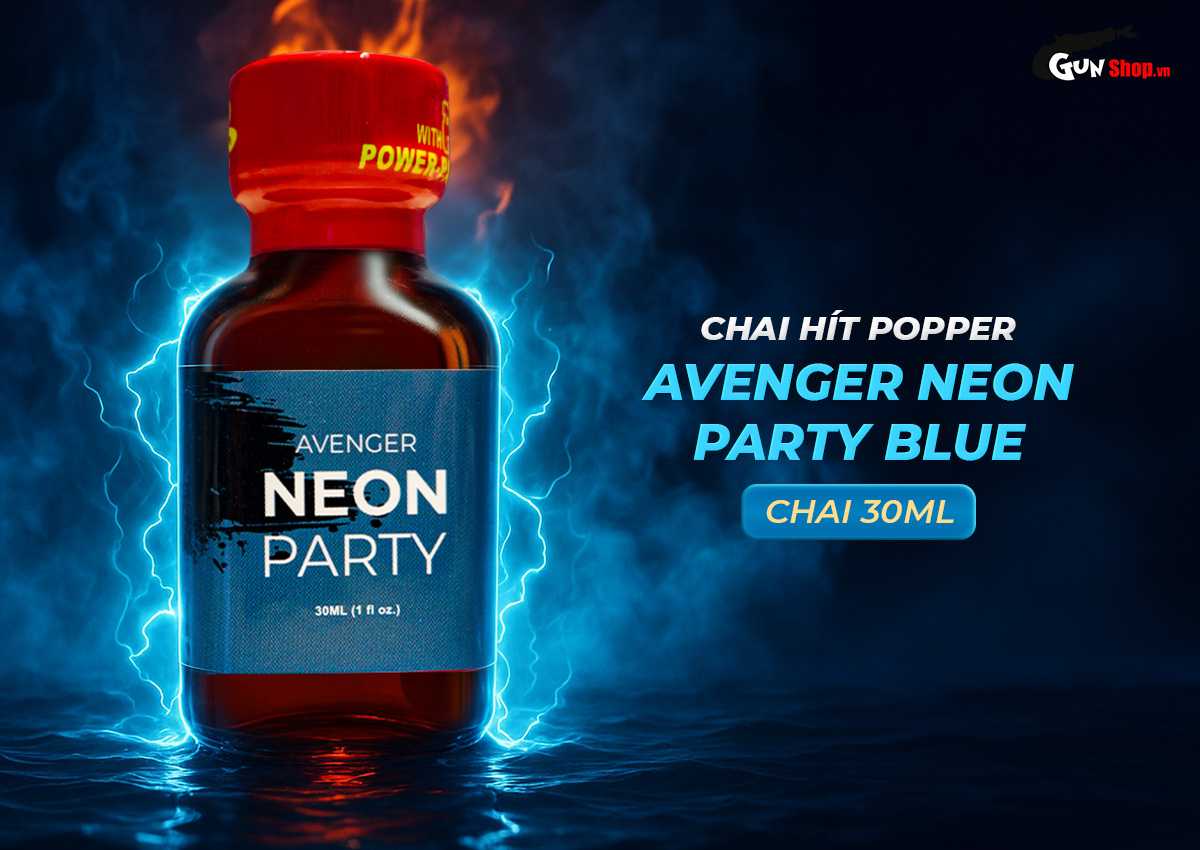chai hít Popper Avenger Neon Party Blue chính hãng tại Chúng tôi