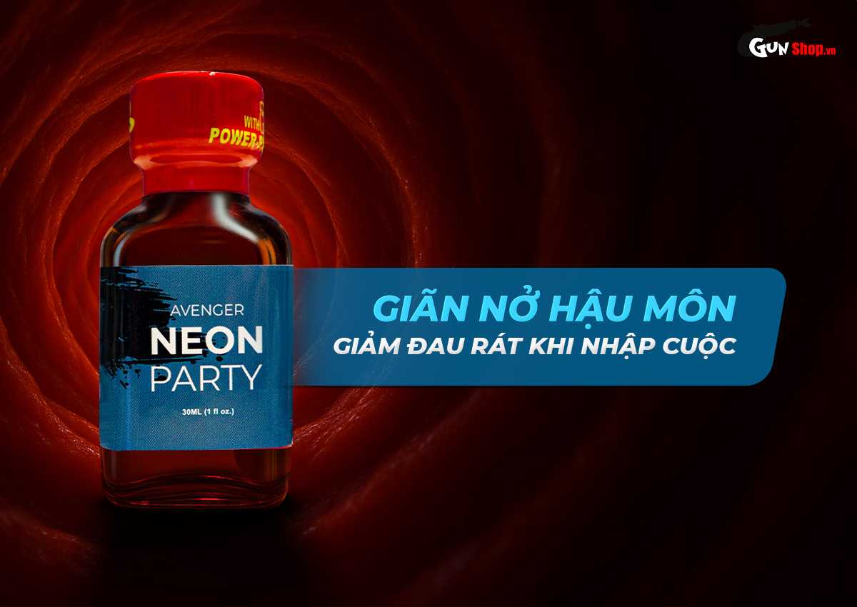 chai hít Popper Avenger Neon Party Blue chính hãng tại Chúng tôi