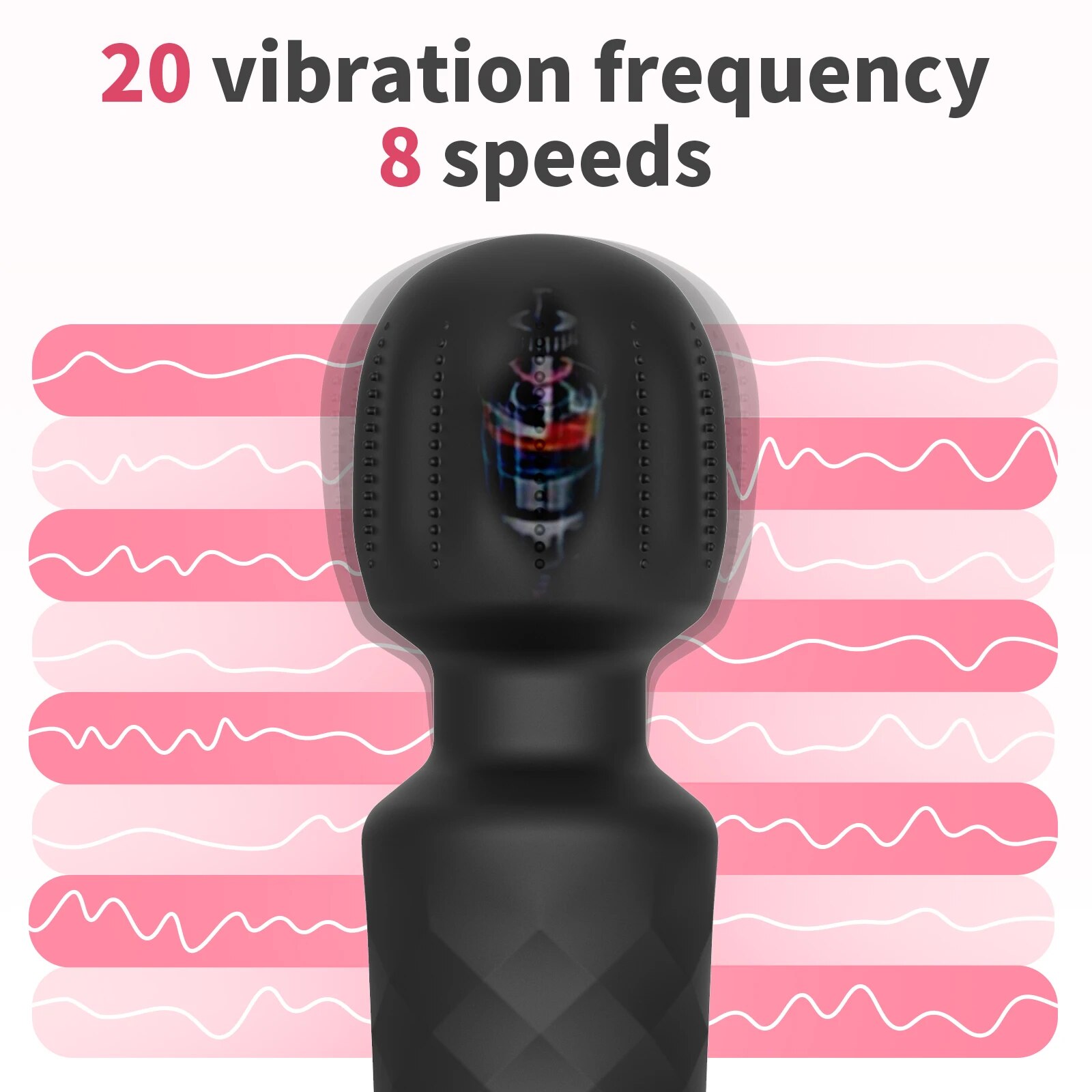 Giá sỉ Chày rung tình yêu Safiman Vibrator Magic Wand gai nổi kích thích điểm G chính hãng