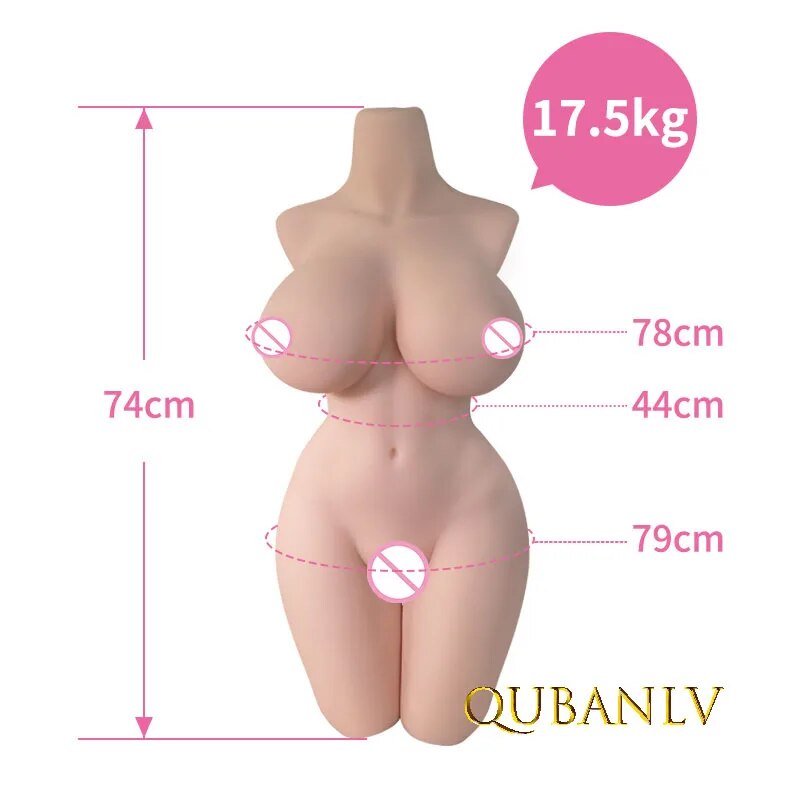 Thông tin Búp bê tình dục bán thân nửa người 17.5kg silicone nguyên khối giống thật cao cấp