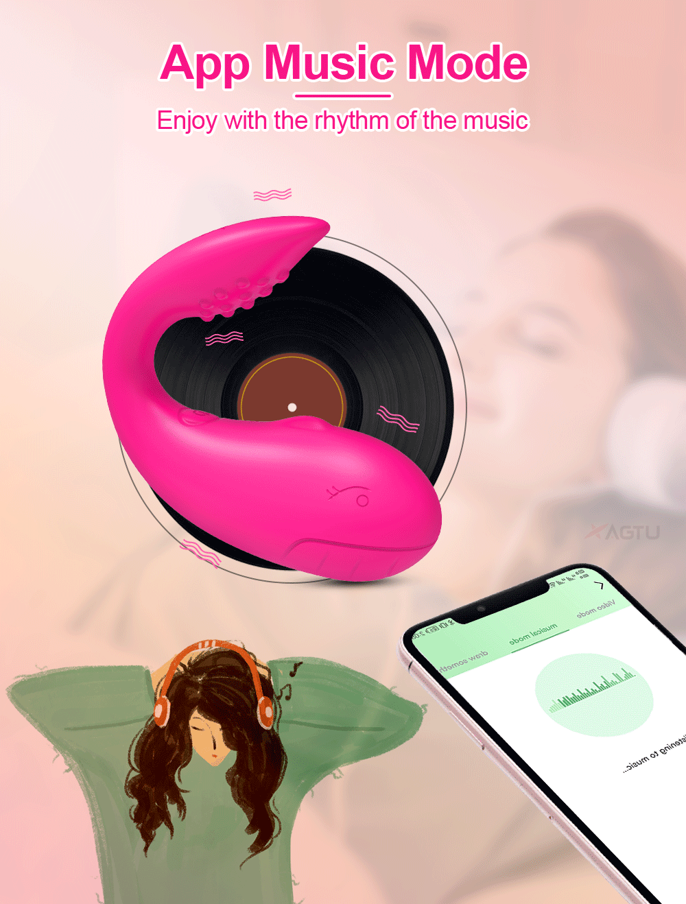 Sỉ Trứng rung cá heo Love Spouse kết nối bluetooth điều khiển qua app TD042 hàng mới về