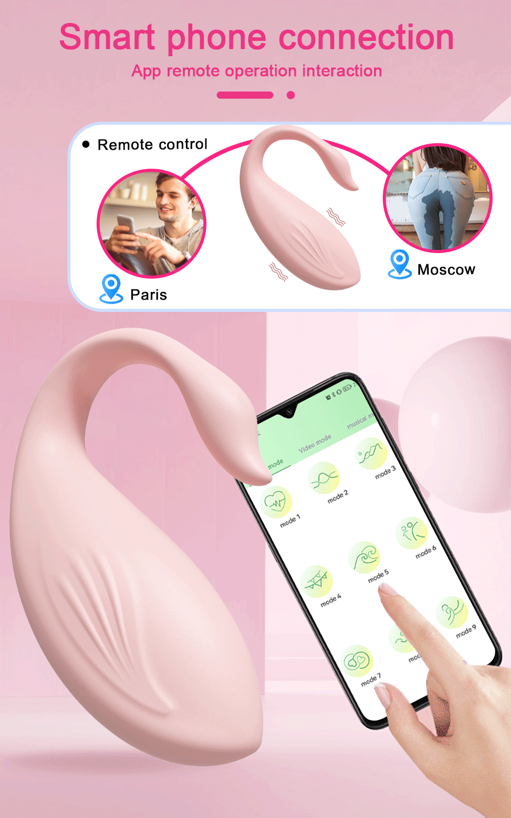  Bỏ sỉ Trứng rung bluetooth Love Spouse điều khiển qua app điện thoại hình thiên nga nhập khẩu