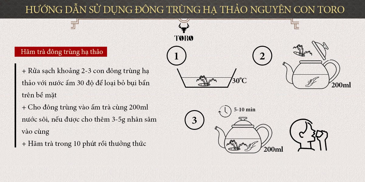  Mua Đông trùng hạ thảo cao cấp nguyên con - Tăng cường sinh lý bồi bổ cơ thể - 5g loại tốt